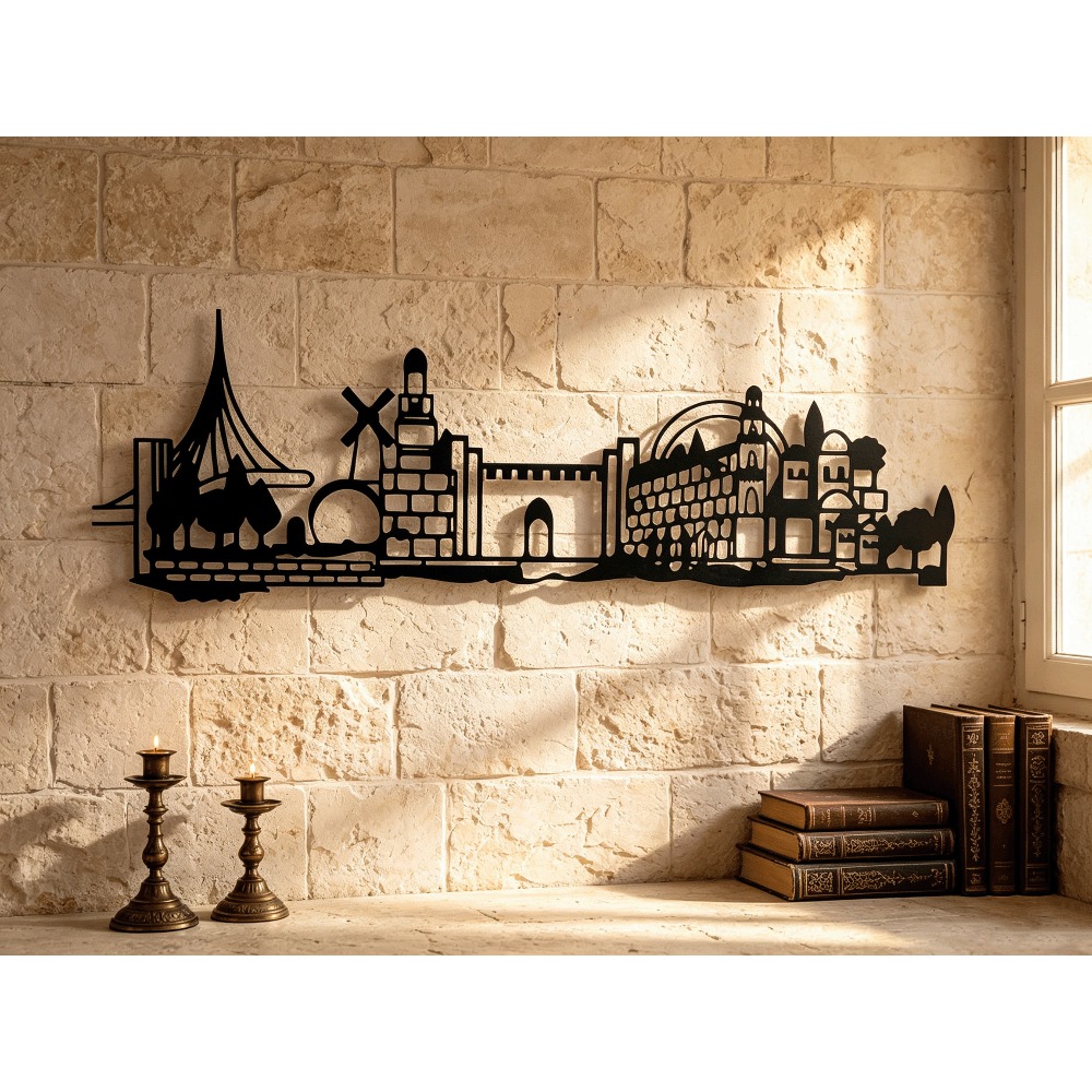 Home Decor Wall Art - CIFBUY Metal Wall Art Jerusalem Skyline