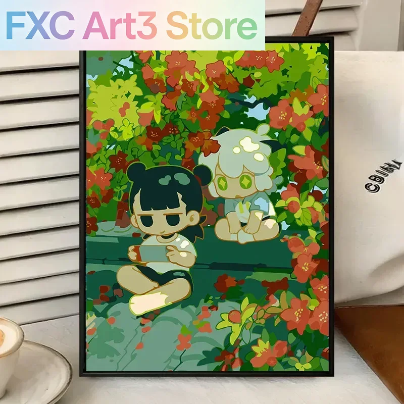 Geometric Wall Art - Frameless,The Legend Of Luo Xiaohei Cartoon