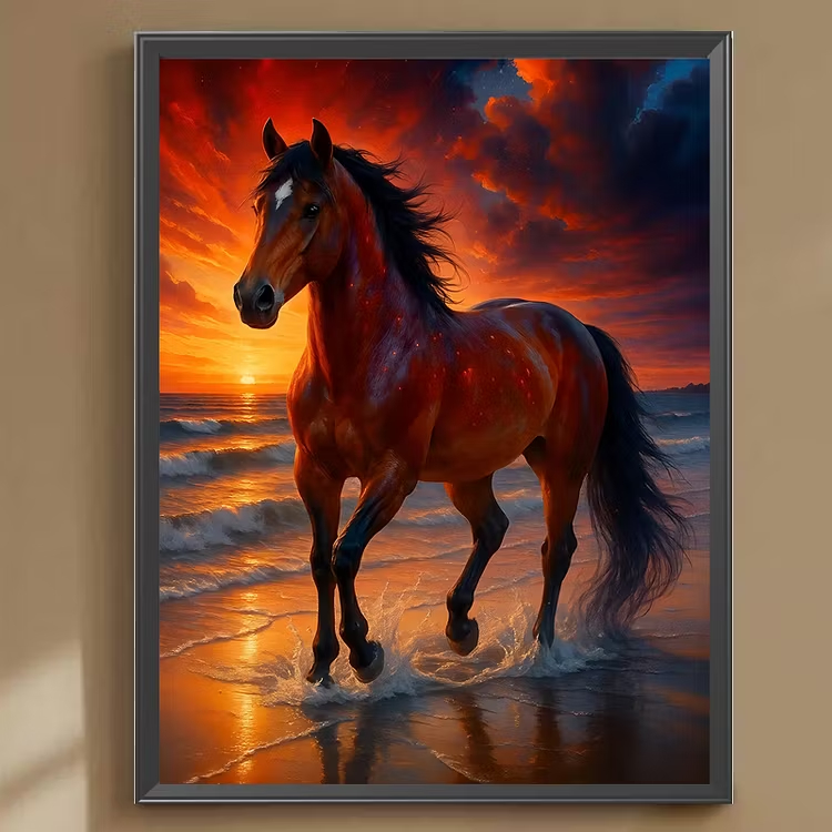 Home Decor Under 500 - 500/1000/1200/2000PCS Puzzles for Adults Handsome Horse