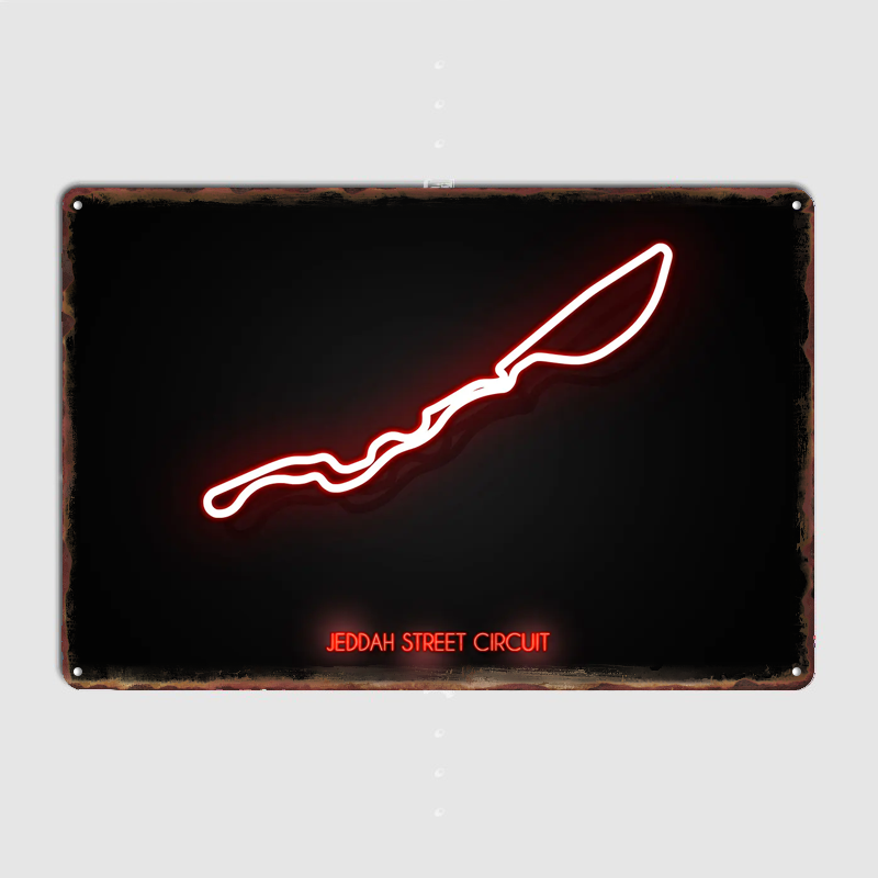 Jeddah Street Circuit Poster M - Home Decor Jeddah recension och pris