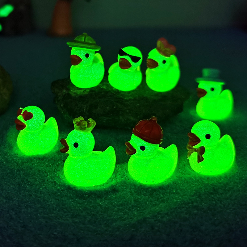 Mini Yellow Luminous Duck Orna - Home Decor Yellow recension och pris