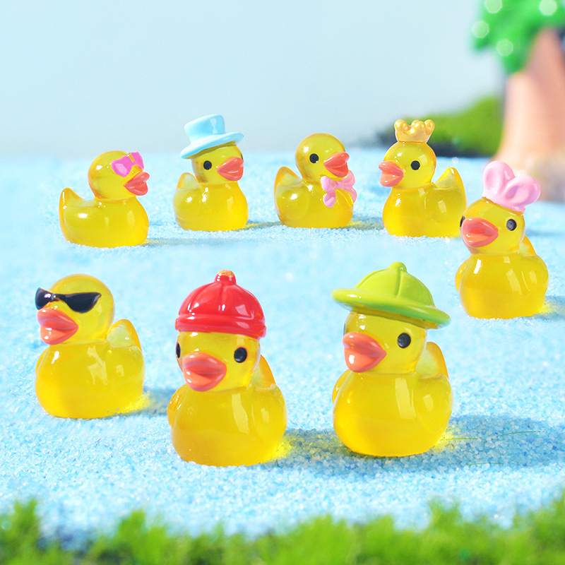 Mini Yellow Luminous Duck Orna - Home Decor Yellow recension och pris