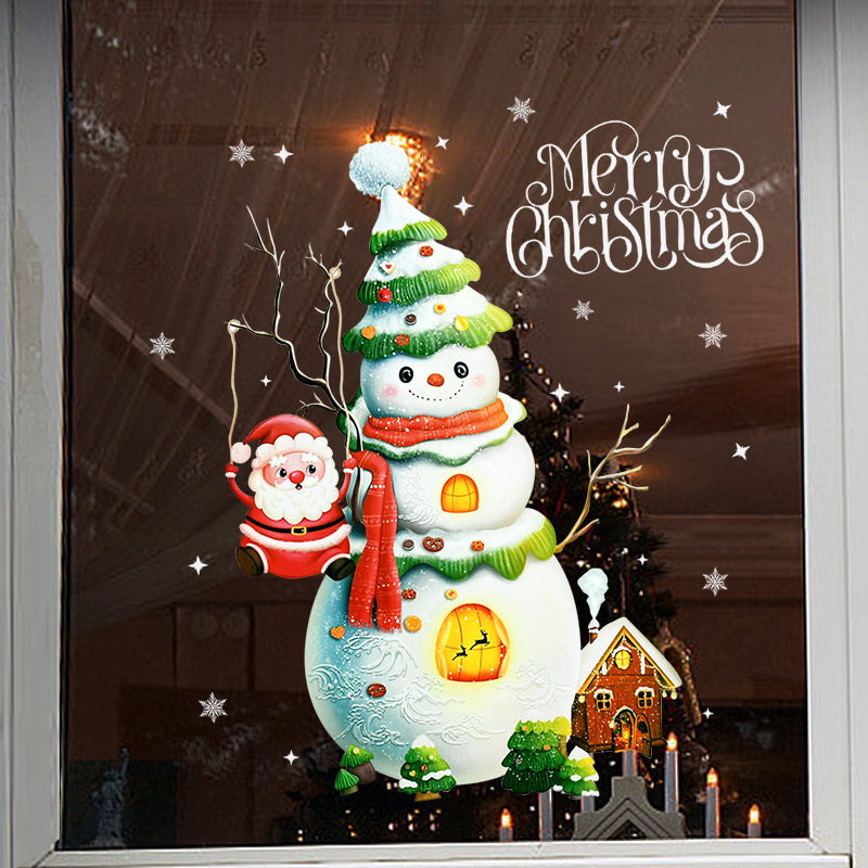 Cartoon Christmas Self adhesiv - Home Decor Xmas Tree recension och pris
