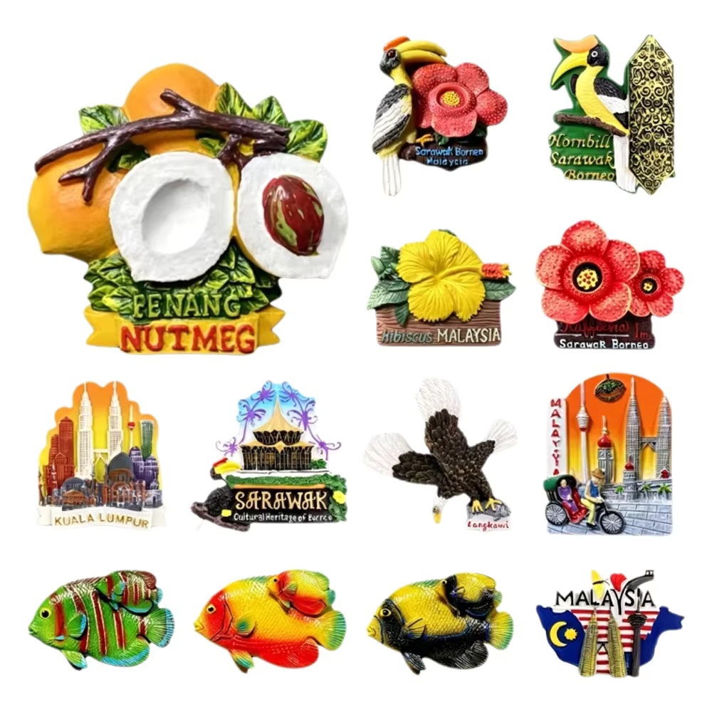 3D Malaysia Fridge Magnets, Ku - Home Decor Kuala Lumpur recension och pris