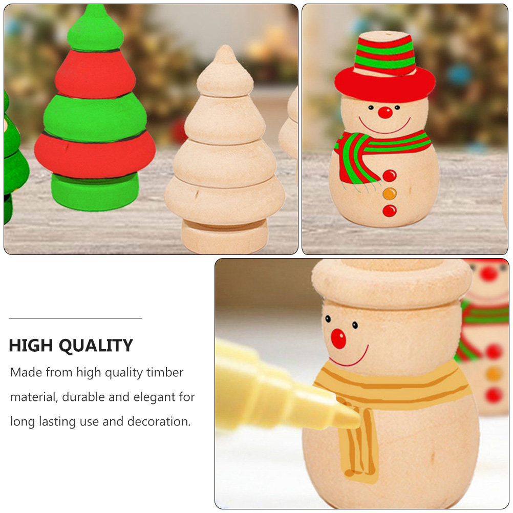 20Pcs Handmade Coloring Puppet - Home Decor Xmas Tree recension och pris