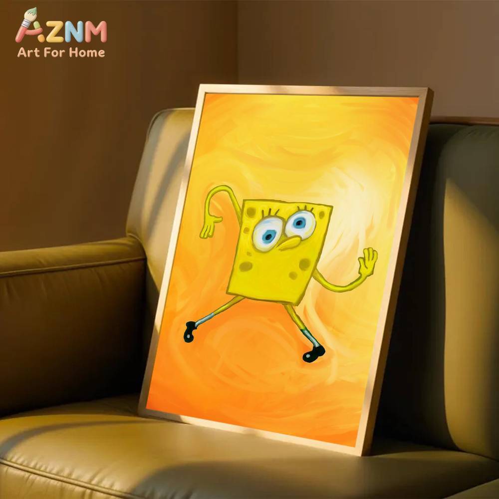1pc AZMN SpongeBob SquarePants - Geometric Wall Art recension och pris
