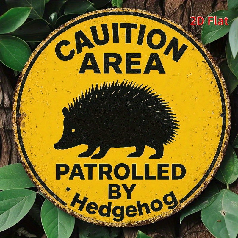 Vintage Rustic Hedgehog Patrol - Home Decor Yellow recension och pris