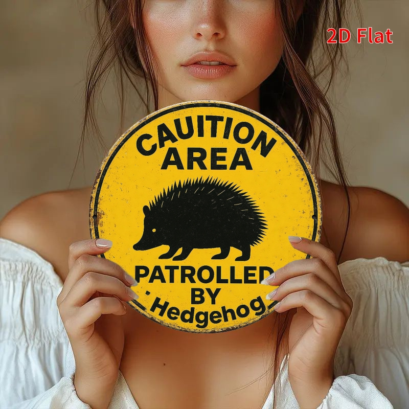 Vintage Rustic Hedgehog Patrol - Home Decor Yellow recension och pris
