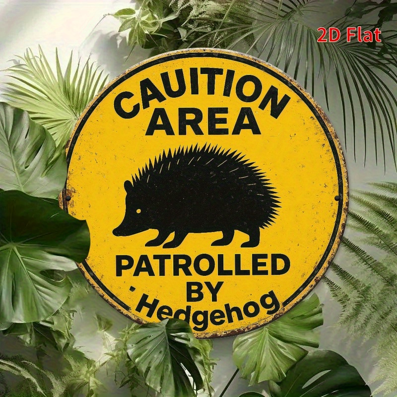 Vintage Rustic Hedgehog Patrol - Home Decor Yellow recension och pris