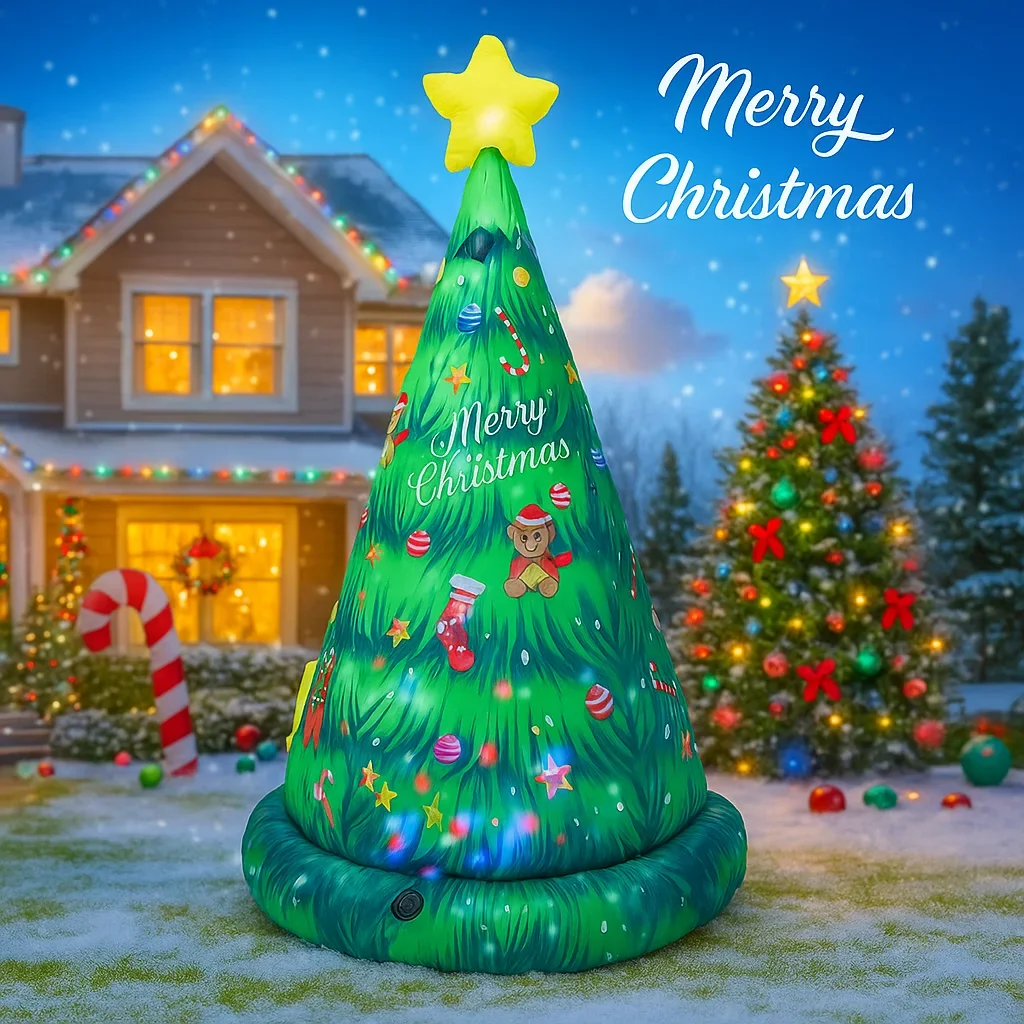 7.8FT Inflatable Christmas Tre - Home Decor Xmas Tree recension och pris