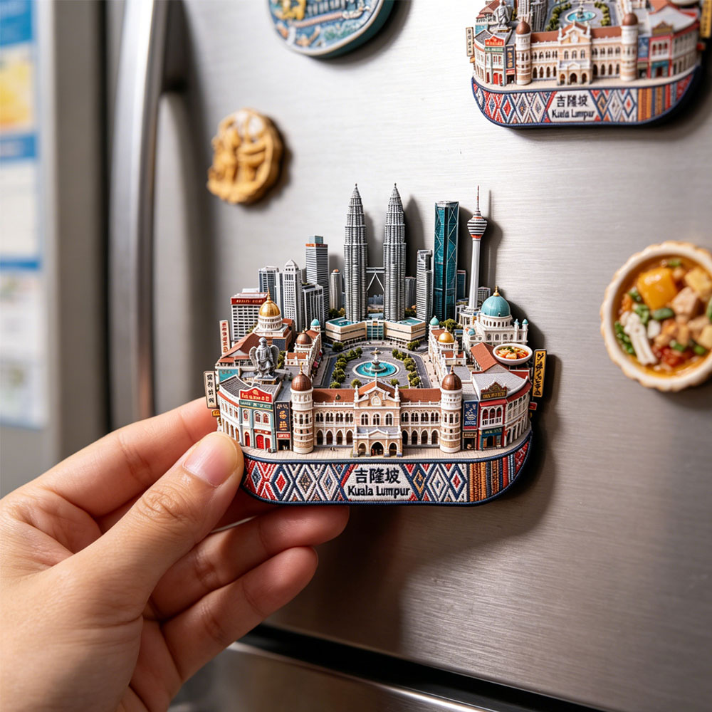 Kuala Lumpur Metal Fridge Magn - Home Decor Kuala Lumpur recension och pris