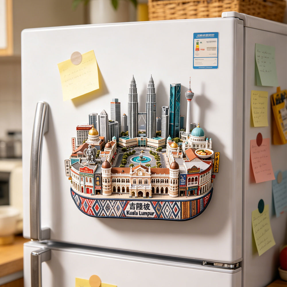 Kuala Lumpur Metal Fridge Magn - Home Decor Kuala Lumpur recension och pris