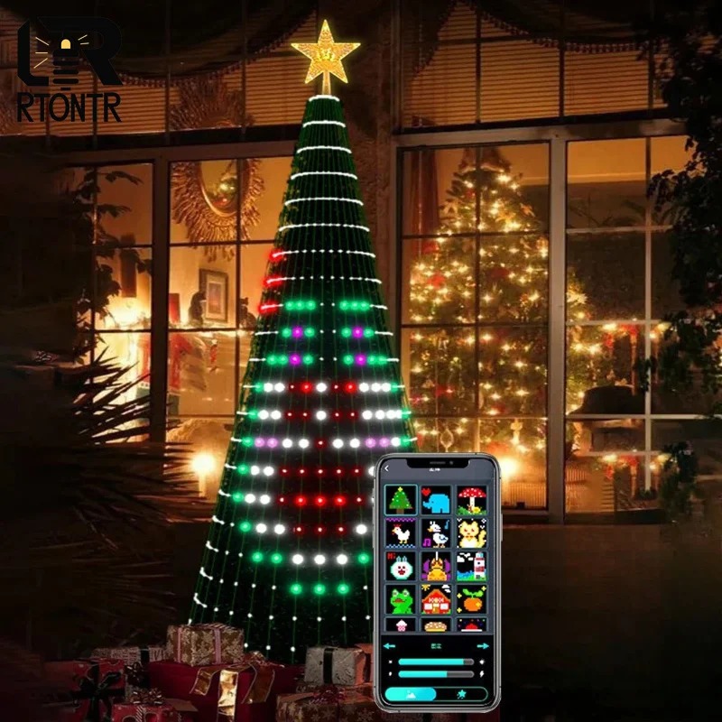 Christmas Star Tree Lights RGB - Home Decor Xmas Tree recension och pris