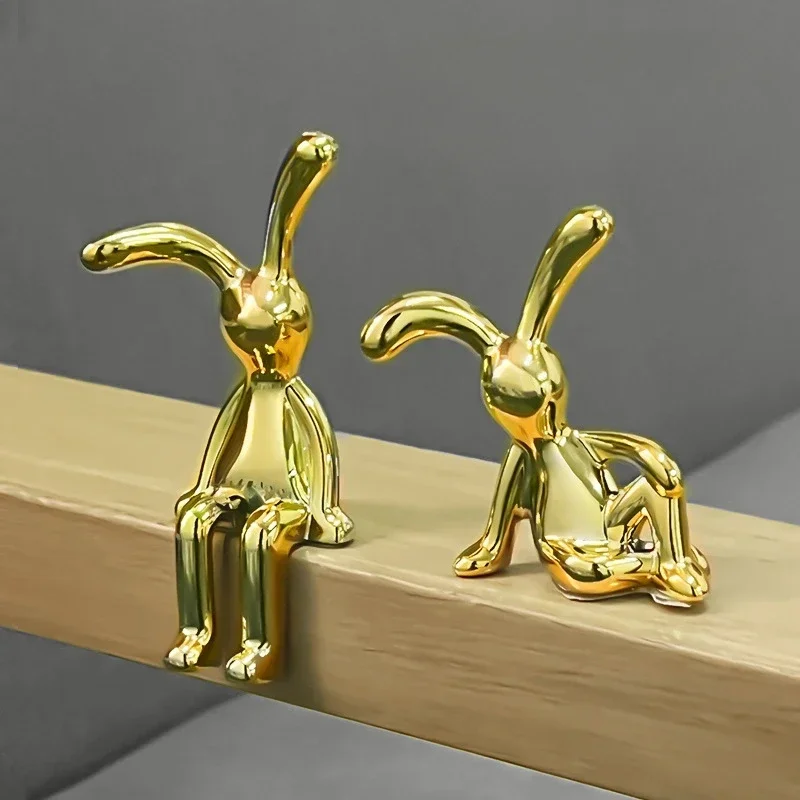 1/2PCS Gold Silver Long Eared  - Home Decor Korea recension och pris