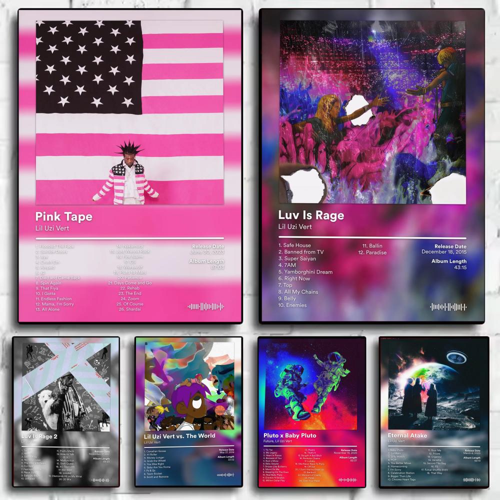 Lil U-Uzi V-Vert Album Poster  - Home Decor Living Room Ideas recension och pris