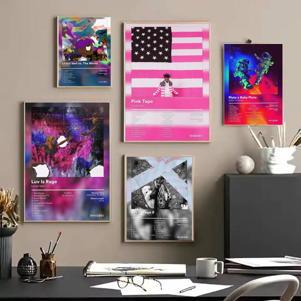 Lil U-Uzi V-Vert Album Poster  - Home Decor Living Room Ideas recension och pris
