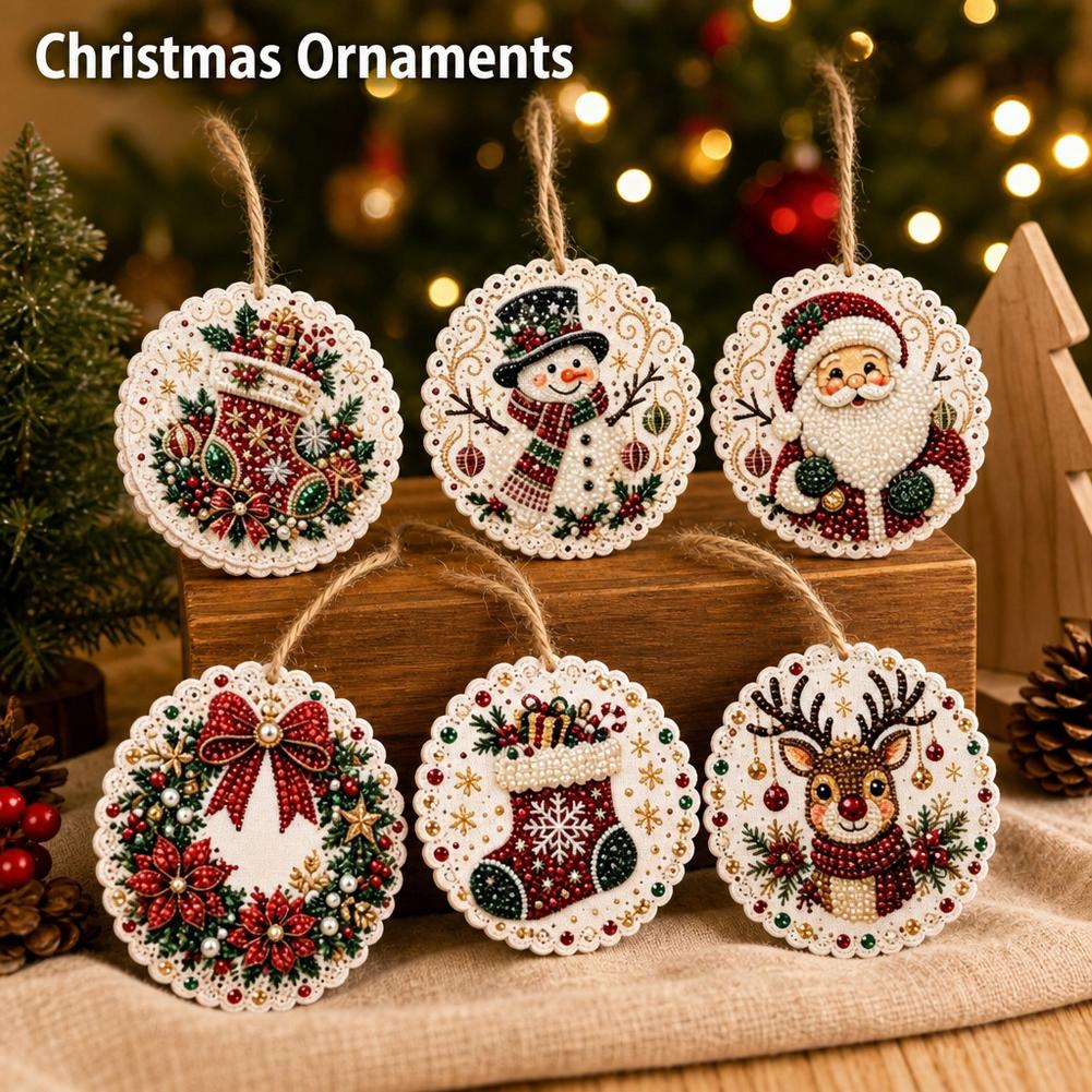 6Pcs Christmas Ornaments Diamo - Home Decor Xmas Tree recension och pris
