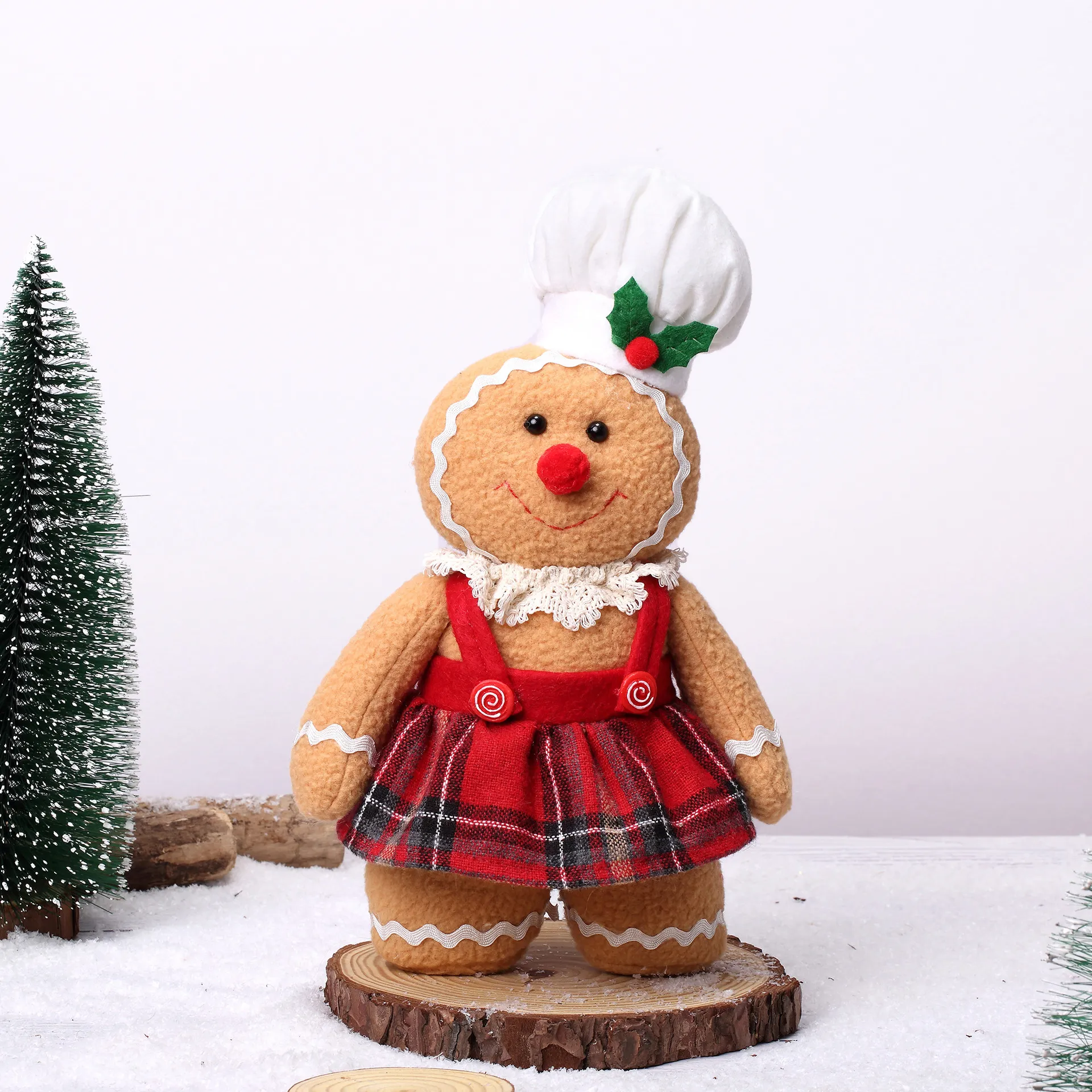 Large Gingerbread Man Doll Chr - Home Decor Xmas Tree recension och pris