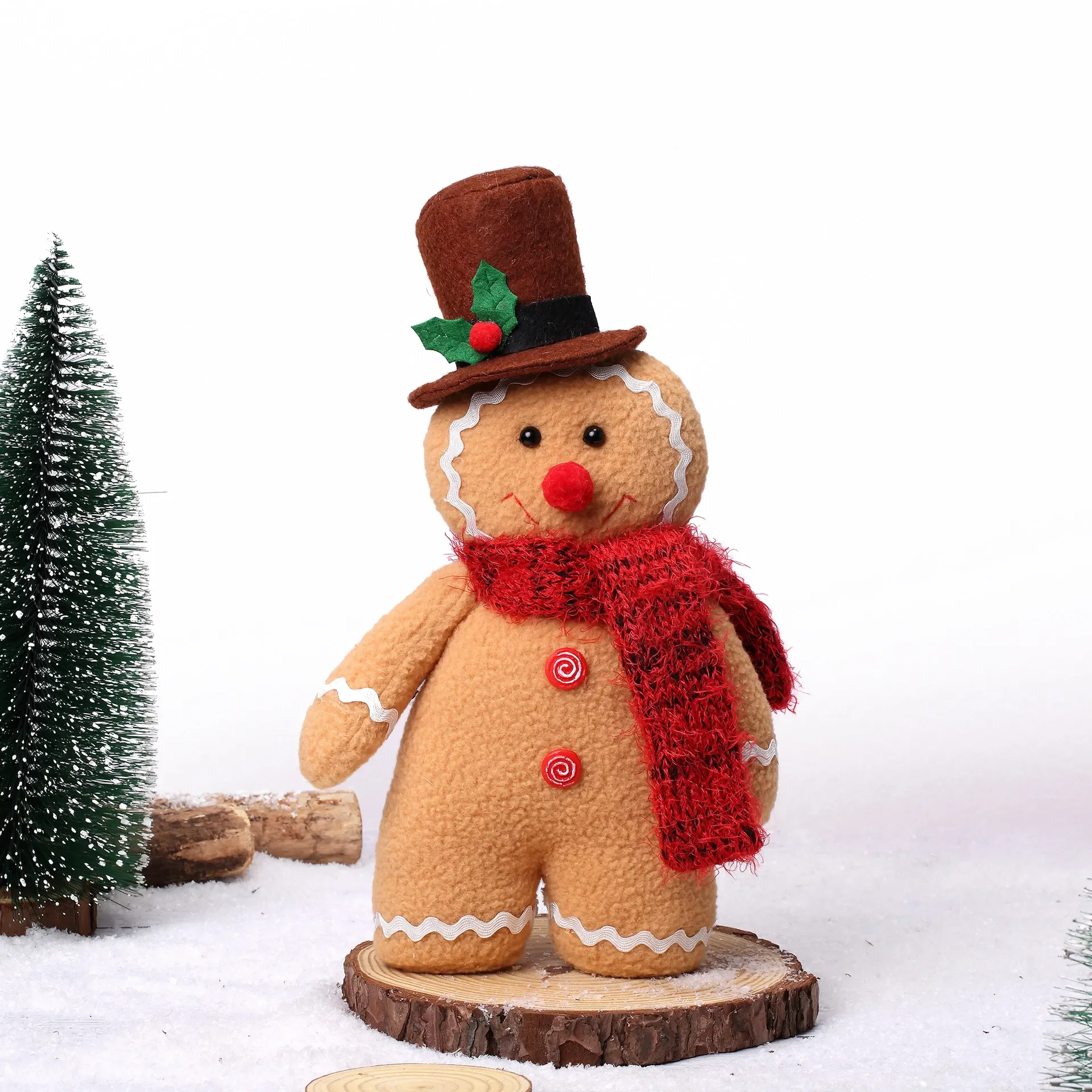 Large Gingerbread Man Doll Chr - Home Decor Xmas Tree recension och pris