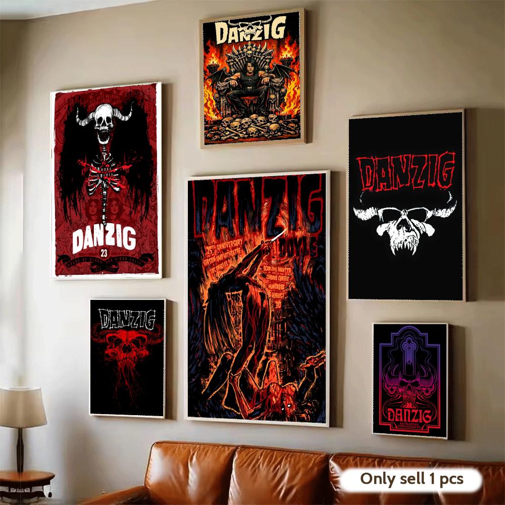 Heavy Metal Band D-Danzig Post - Home Decor Living Room Ideas recension och pris