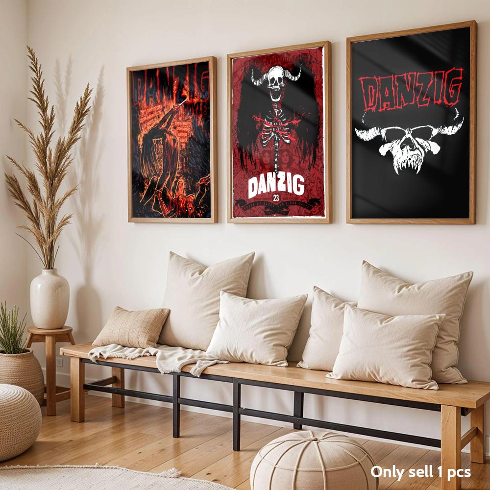 Heavy Metal Band D-Danzig Post - Home Decor Living Room Ideas recension och pris