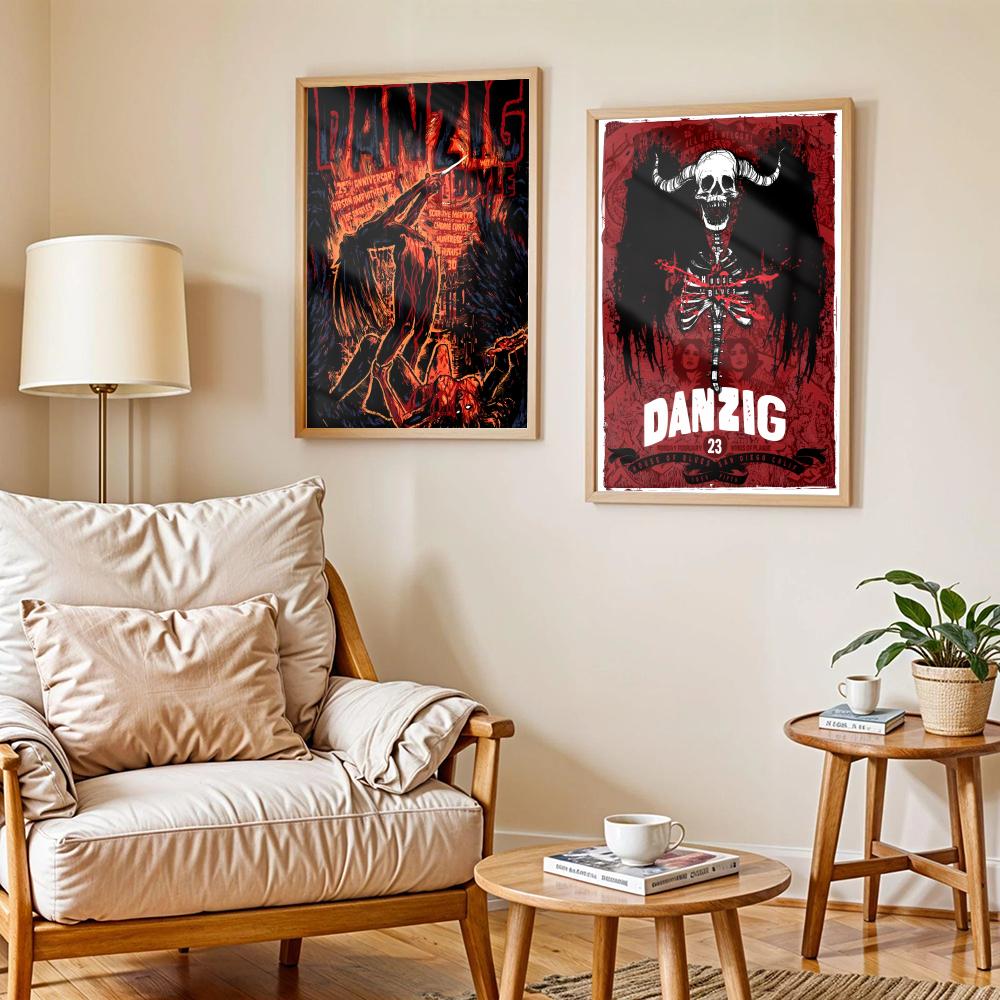 Heavy Metal Band D-Danzig Post - Home Decor Living Room Ideas recension och pris
