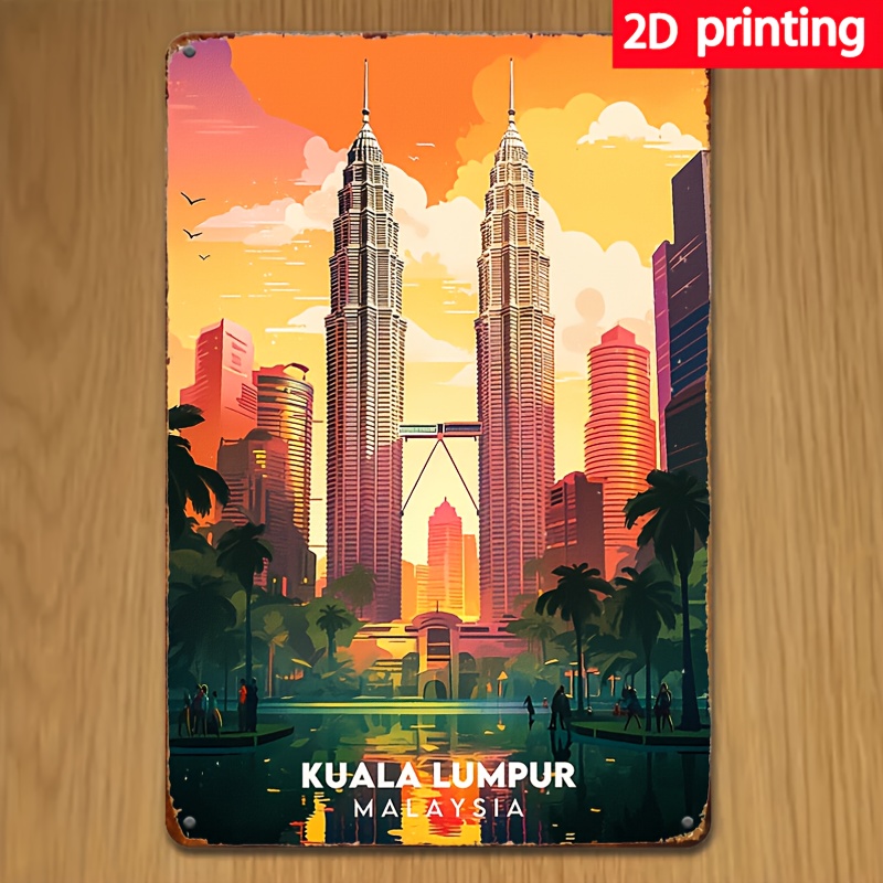 Kuala Lumpur Malaysia Vintage  - Home Decor Kuala Lumpur recension och pris
