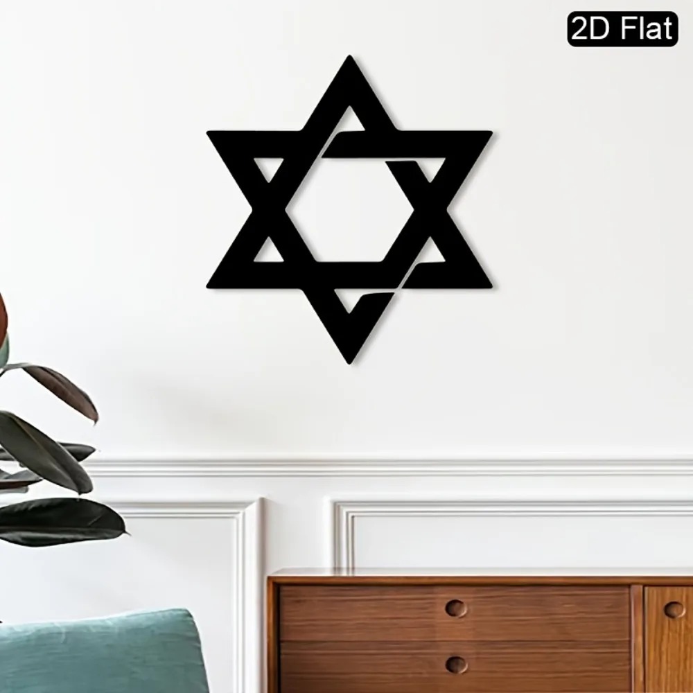CIFBUY Iron Wall Art Star of D - Home Decor Wall Art recension och pris