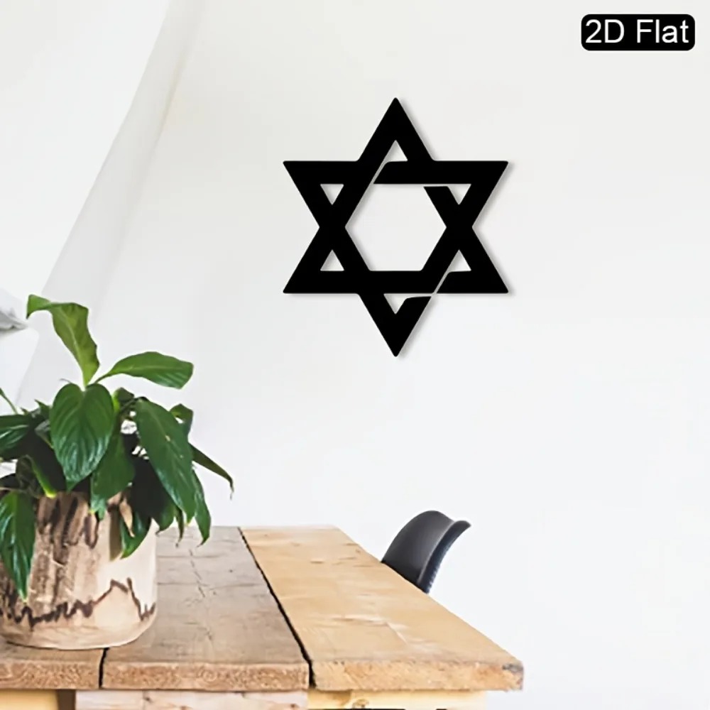 CIFBUY Iron Wall Art Star of D - Home Decor Wall Art recension och pris