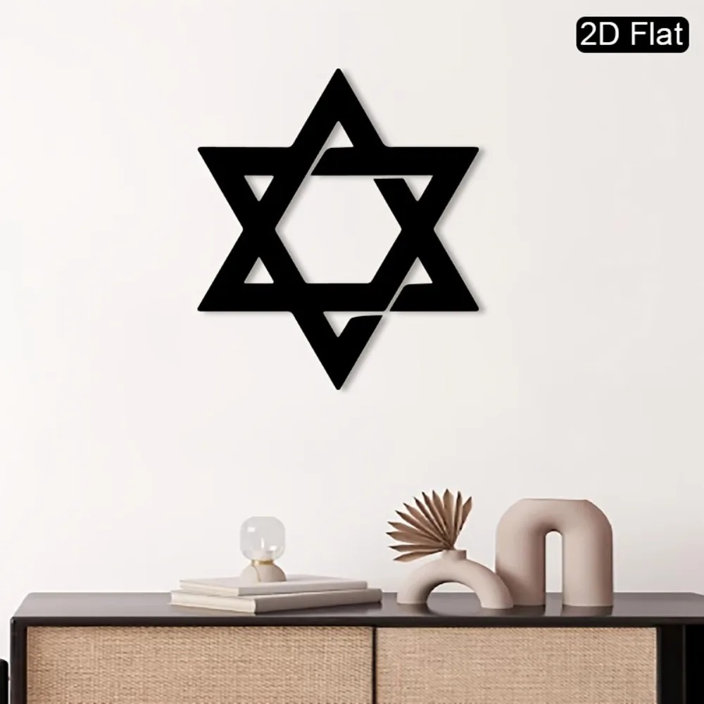 CIFBUY Iron Wall Art Star of D - Home Decor Wall Art recension och pris