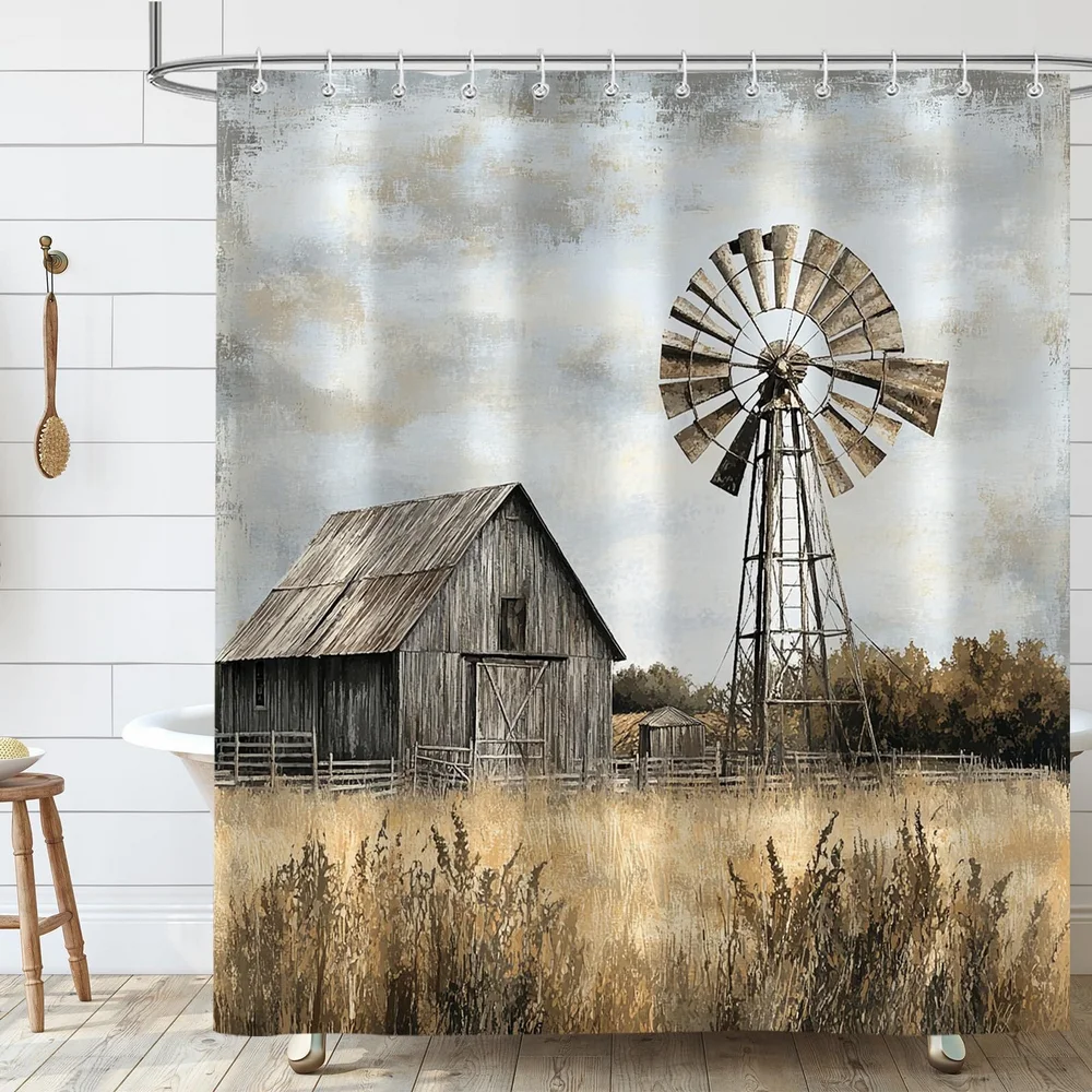 Rural Pastoral Scenery Shower  - Home Decor Canggu recension och pris