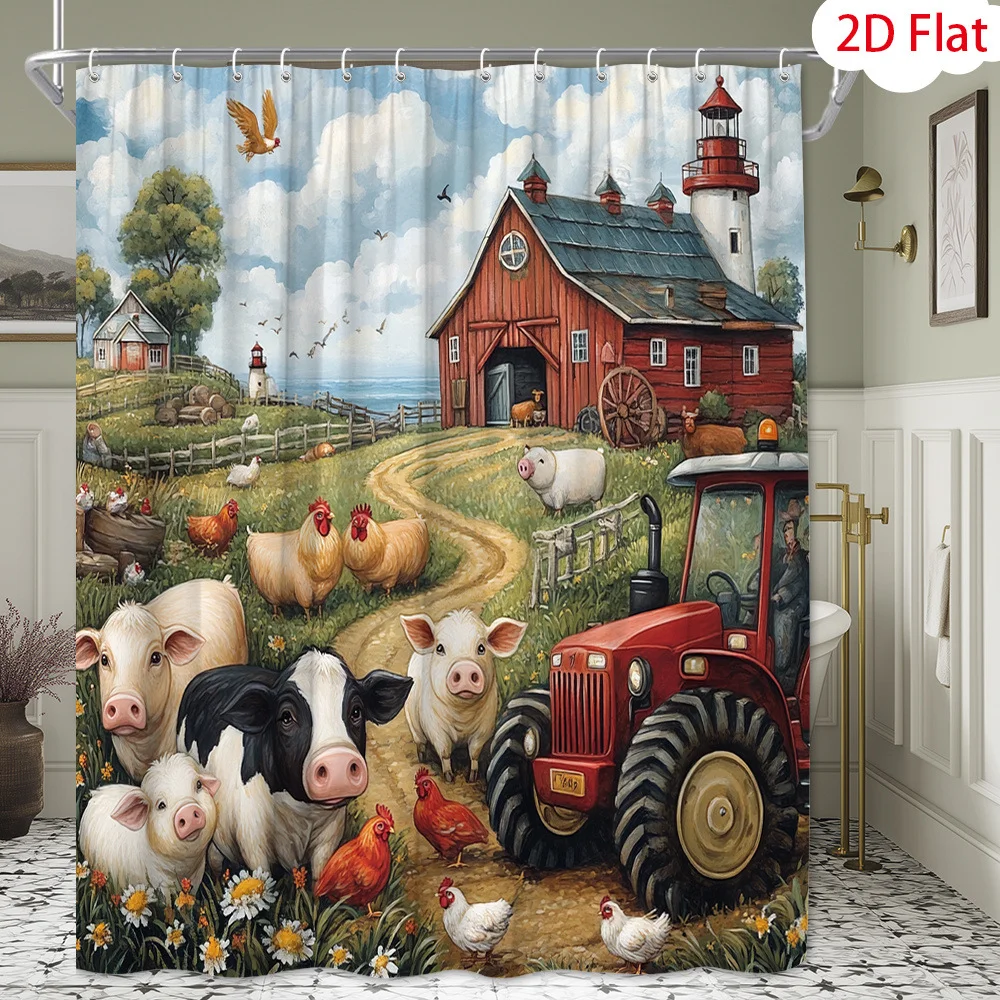 Rural Pastoral Scenery Shower  - Home Decor Canggu recension och pris