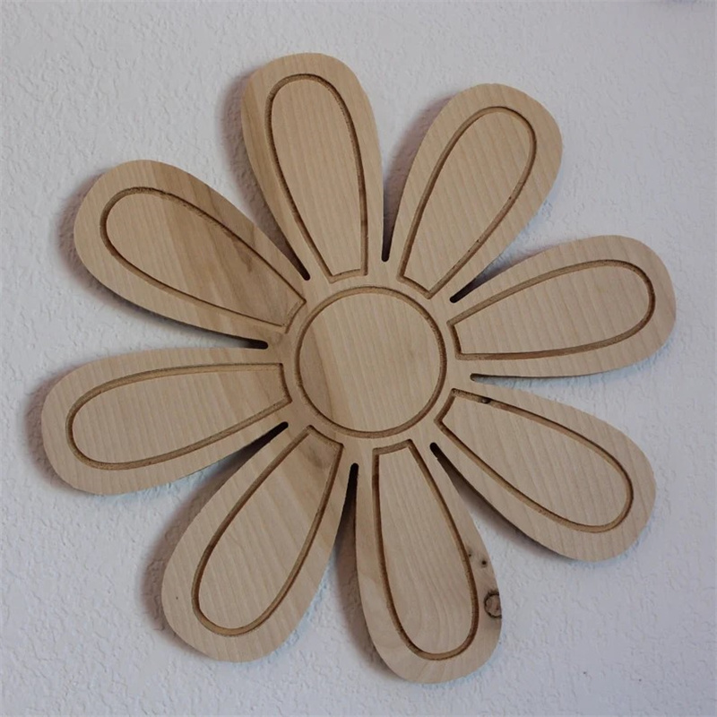 Ins Wooden Daisy Wall Flowers  - Home Decor Korea recension och pris