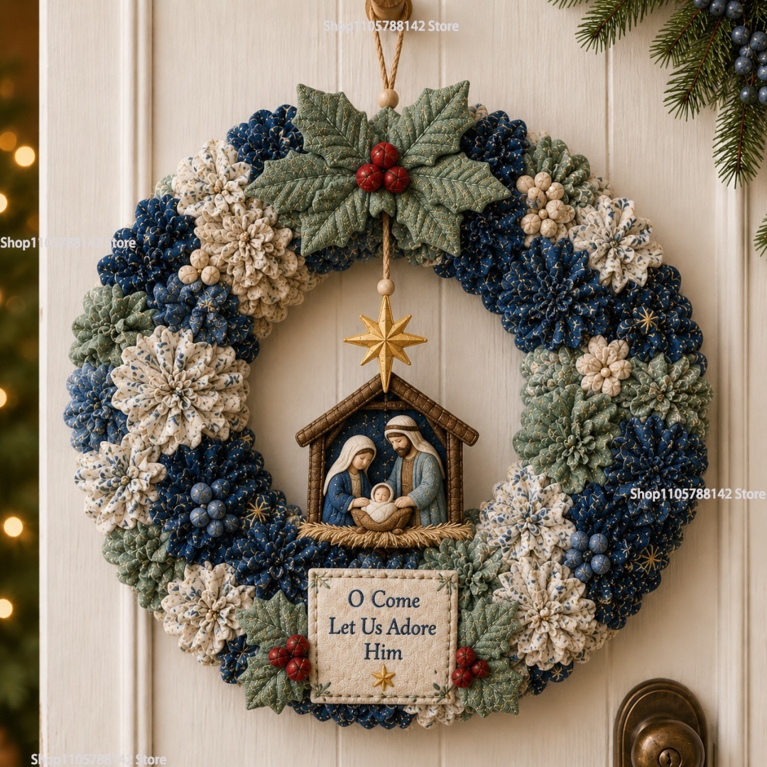 3D Fabric Poke Wreath DIY Kit, - Home Decor Handicraft recension och pris