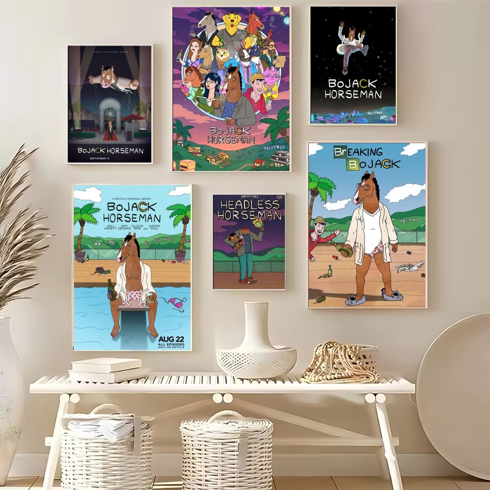 B-BoJack Cartoon H-Horseman Po - Home Decor Living Room Ideas recension och pris