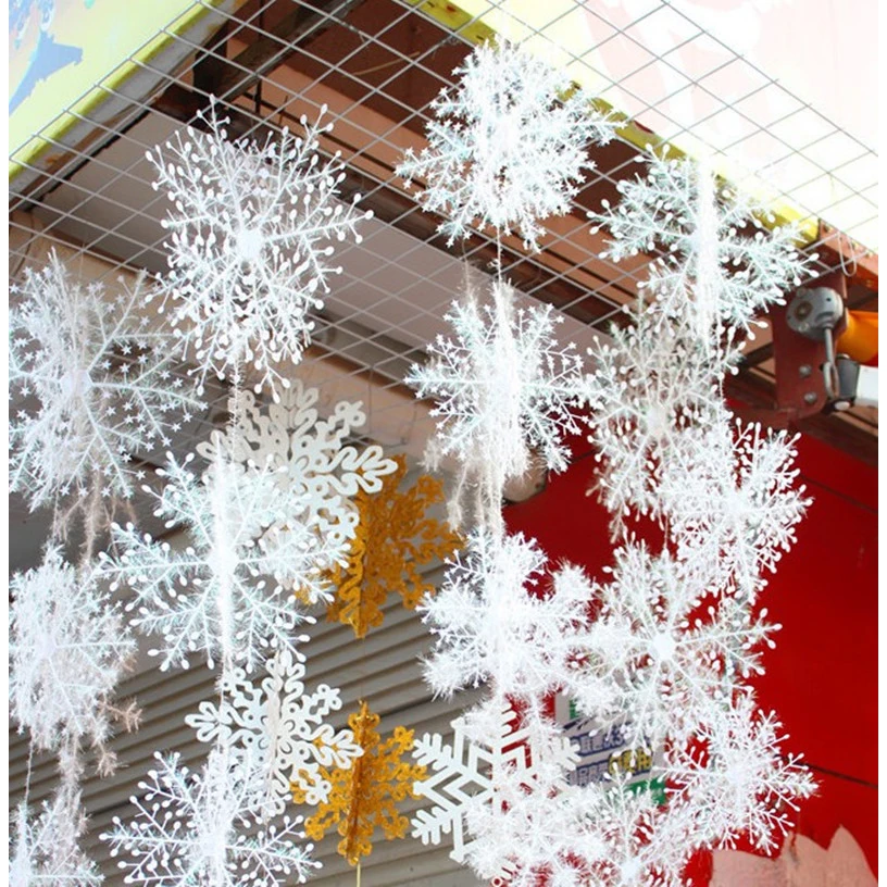 30pcs Christmas Snowflake Orna - Home Decor Xmas Tree recension och pris