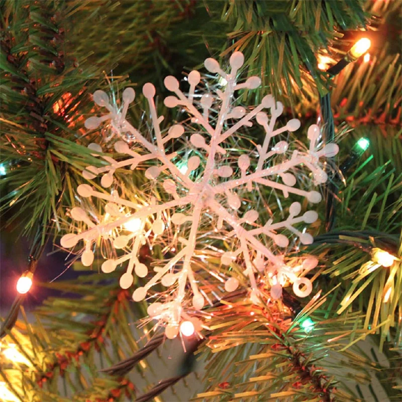 30pcs Christmas Snowflake Orna - Home Decor Xmas Tree recension och pris