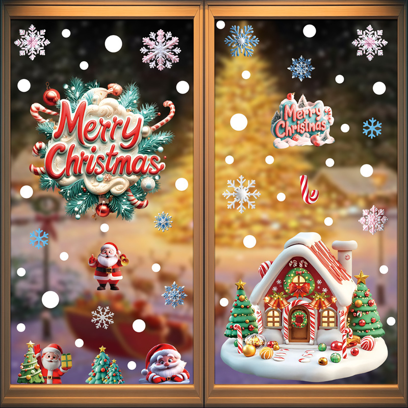 Christmas Festive PVC Static G - Home Decor Xmas Tree recension och pris