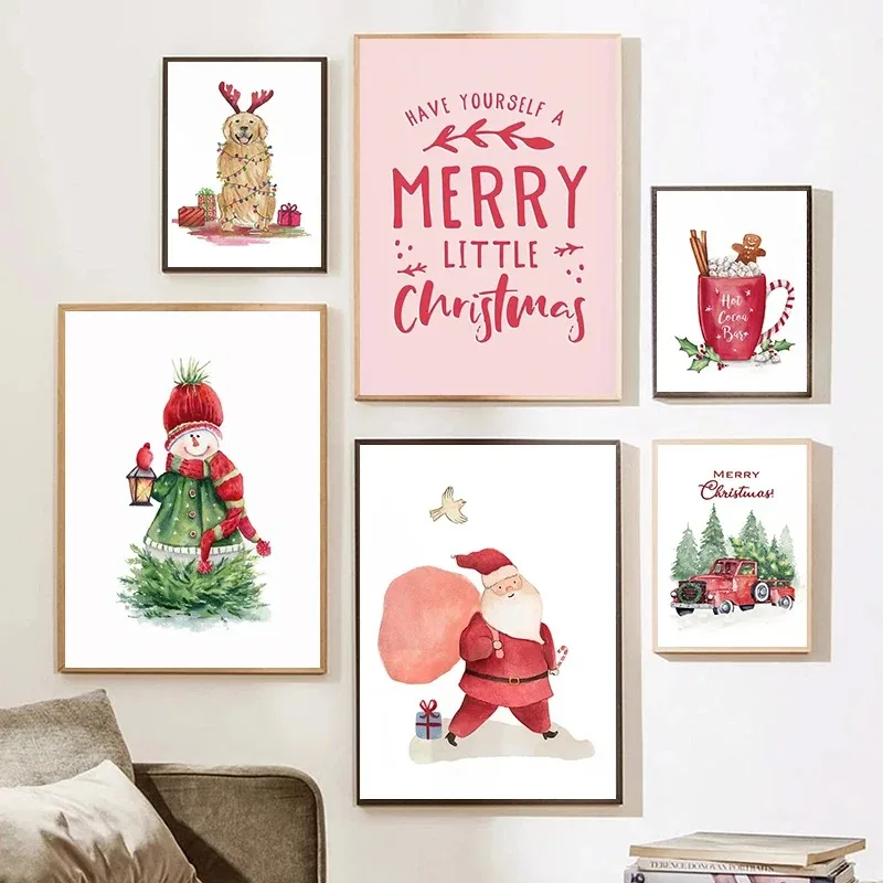 Cartoon Christmas Holiday Tree - Geometric Wall Art recension och pris