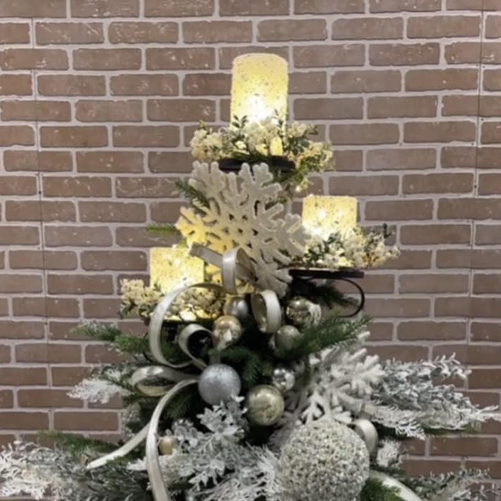 Metal Black Triple Tree Topper - Home Decor Xmas Tree recension och pris