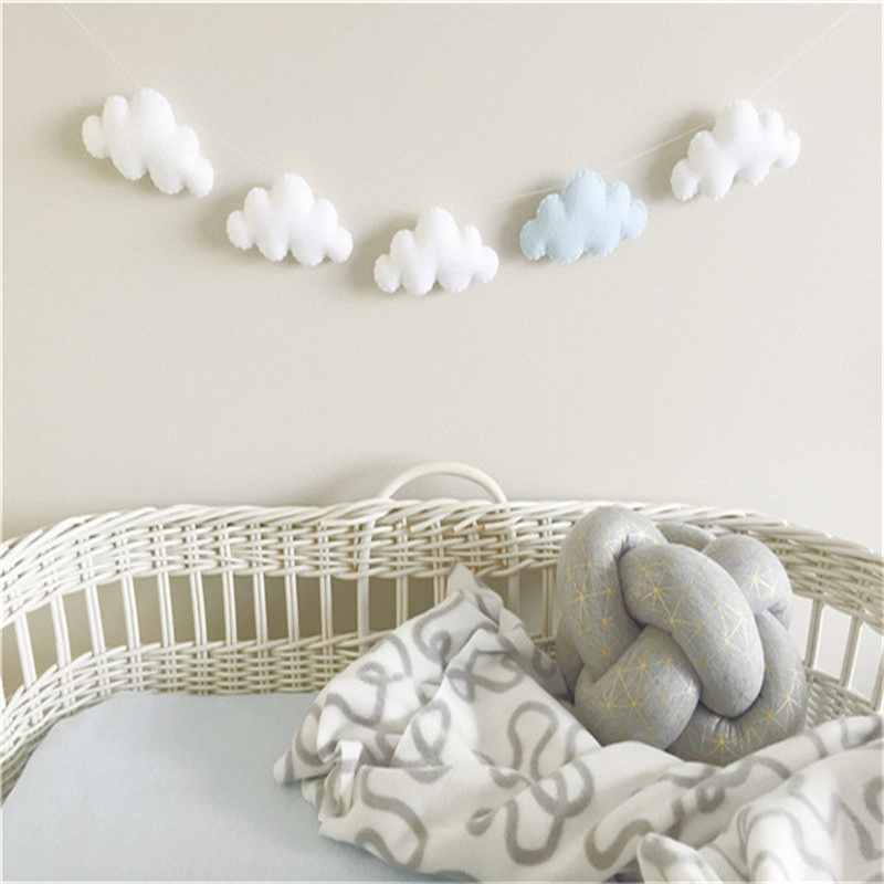 Nordic Felt Cloud Garlands Str - Home Decor Korea recension och pris