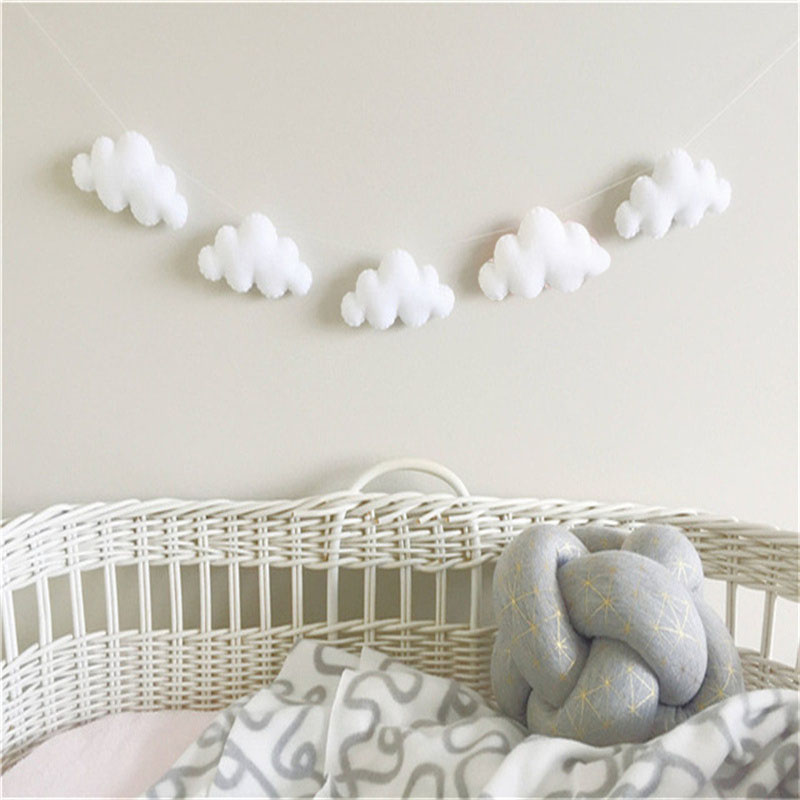 Nordic Felt Cloud Garlands Str - Home Decor Korea recension och pris